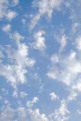 Blue sky with white clouds