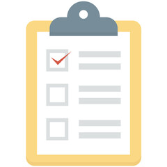 Checklist Colored Vector Icon