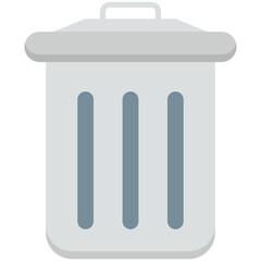 Dustbin Colored Vector Icon