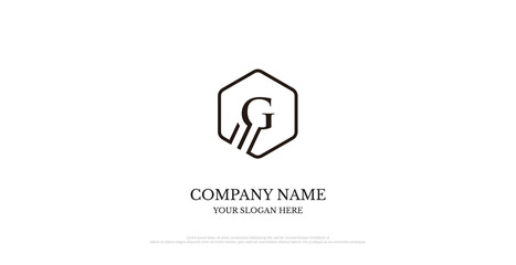 Initial G Logo Design Vector 