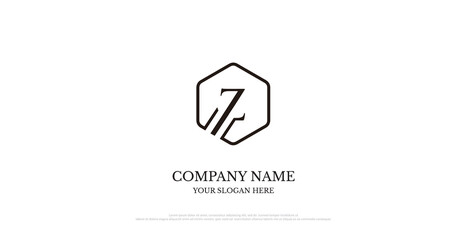 Initial Z Logo Design Vector 