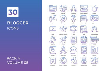 blogger icons collection.