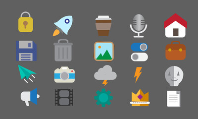 SYMBOLS & ICON COMPUTER SET