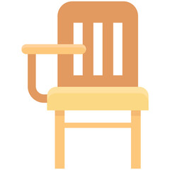 Fototapeta premium Student Chair Colored Vector Icon