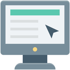 Click Colored Vector Icon