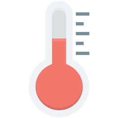 Thermometer Colored Vector Icon