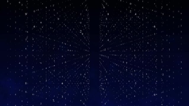 Binary Code Matrix Background, Abstract technology big data background, Abstract hi-tech surface.