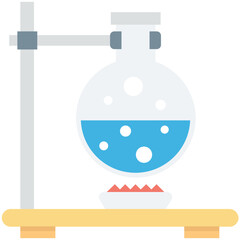 Lab Experiment Colored Vector Icon