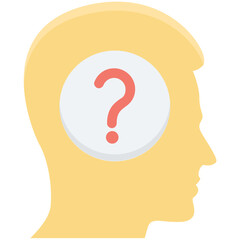 Brainstorming Colored Vector Icon