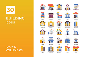 building icons collection.