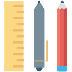 Stationery Colored Vector Icon
