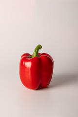 Bulgarian pepper of different colors on a white background