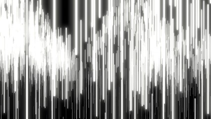 Fototapeta premium デジタル 棒 VJ ワイヤーフレーム 波 白黒 [別Verあり]