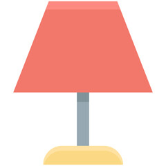 Table Lamp Colored Vector Icon