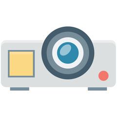 Projector Colored Vector Icon