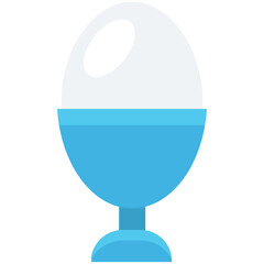 Egg Cup Colored Vector Icon