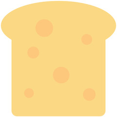 Toast Colored Vector Icon