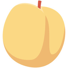 Peach Colored Vector Icon