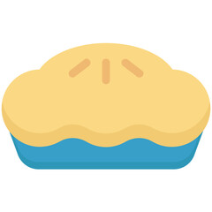 Pie Colored Vector Icon