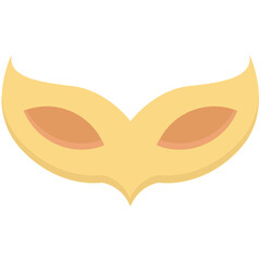 Carnival Mask Colored Vector Icon