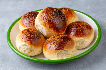 Traditional delicious handmade Turkish pastry cheese pastry (Turkish name; pogaca)