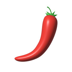 3d render illustration of chilli pepper