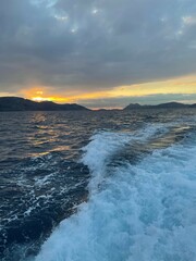 Fototapeta premium Beautiful Sunset in Greece.
