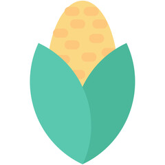 Corn Colored Vector Icon