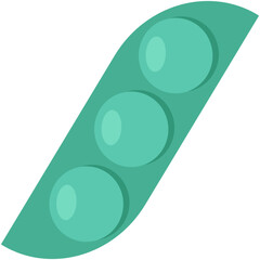 Peas Colored Vector Icon