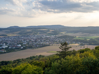Fototapeta na wymiar Landscape at sunset in Germany