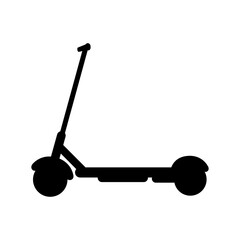 Electric Scooter Icon set silhouette. Modern lifestyle. Eco transport for city lifestyle. Scooter concept. Vector flat illustration.