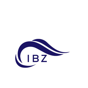 IBZ letter logo. IBZ blue image on white background. IBZ Monogram logo design for entrepreneur and business. IBZ best icon.
