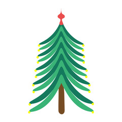 Christmas tree icon. Christmas and New Year holidays symbol