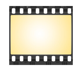 Film frame on transparent background