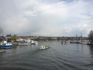 Fototapeta premium boats on the river