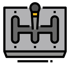 Gear Filled Outline icon