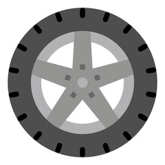 Tire flat icon