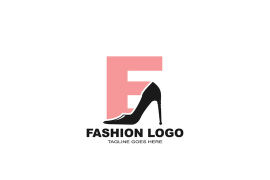 initial Letter E girls shoes logo