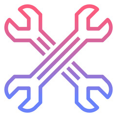 Car line gradient icon