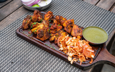 Chicken kabab plate