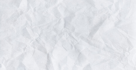White crumpled paper background or texture