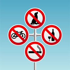 forbidden sign vector