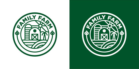 Obraz premium food label Family farm