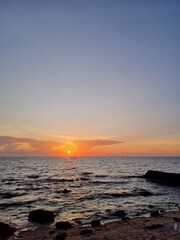 Fototapeta premium sunset over the sea