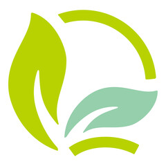 Obraz premium Nature green leaf logo design template