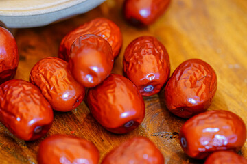 The ingredients of Chinese kitchens are small jujube fruit
