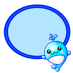 blue whale cartoon