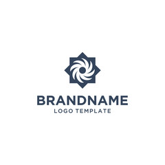 Industrial Logo Modern Vector with Blade Abstract