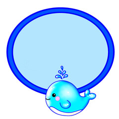 blue whale cartoon