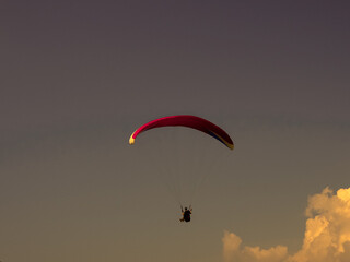 paraglider in the sky